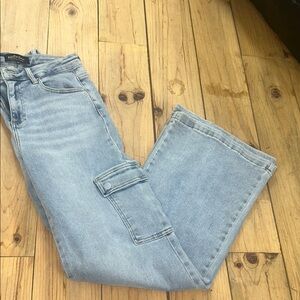 Stylish Light Blue Flare Jeans